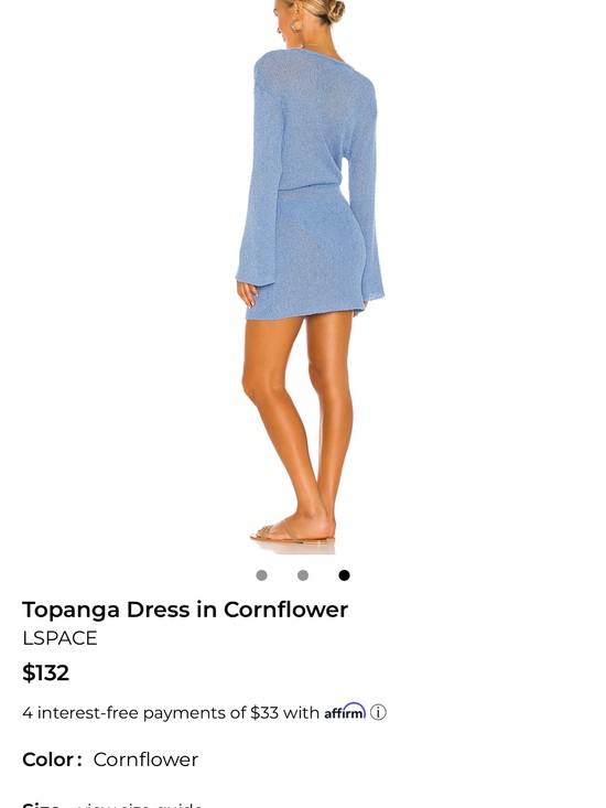 l*space Other - l*space Cornflower Blue Wrap Mini Dress